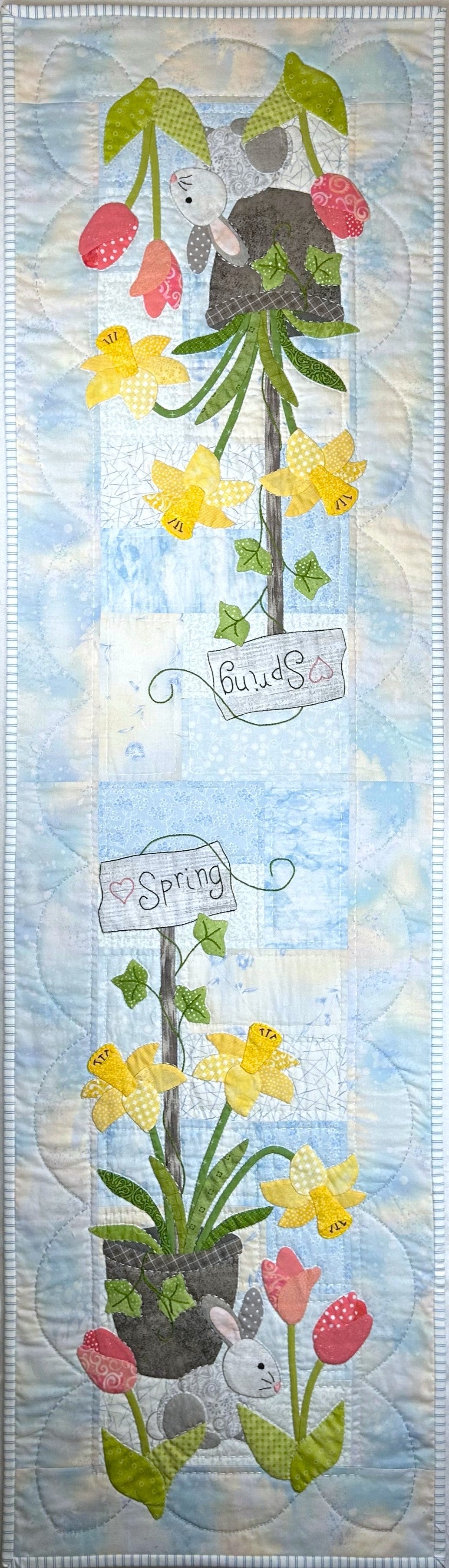 Spring Blossoms Table Runner PDF Download