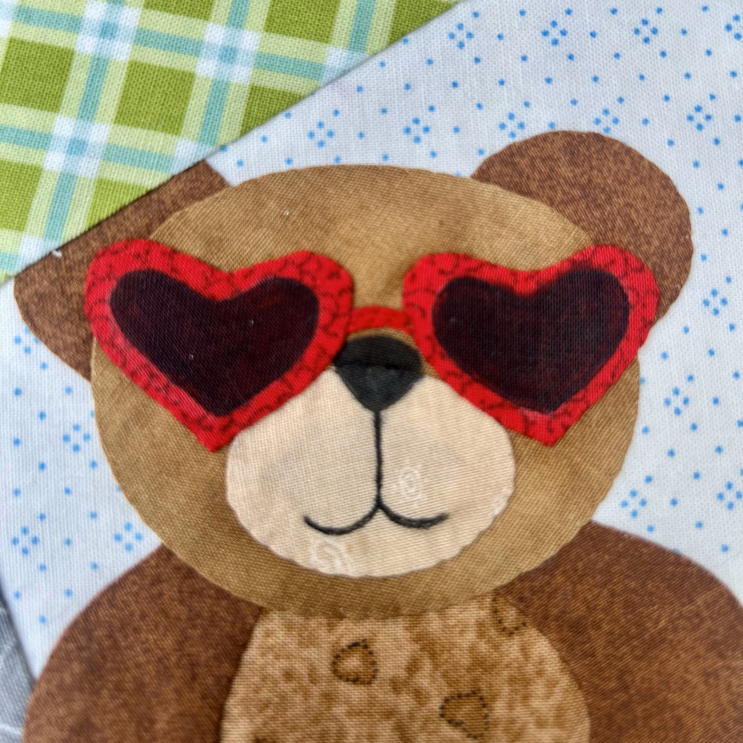 Year of Bears - Beach Bum Bear Appliqué Pattern PDF Download