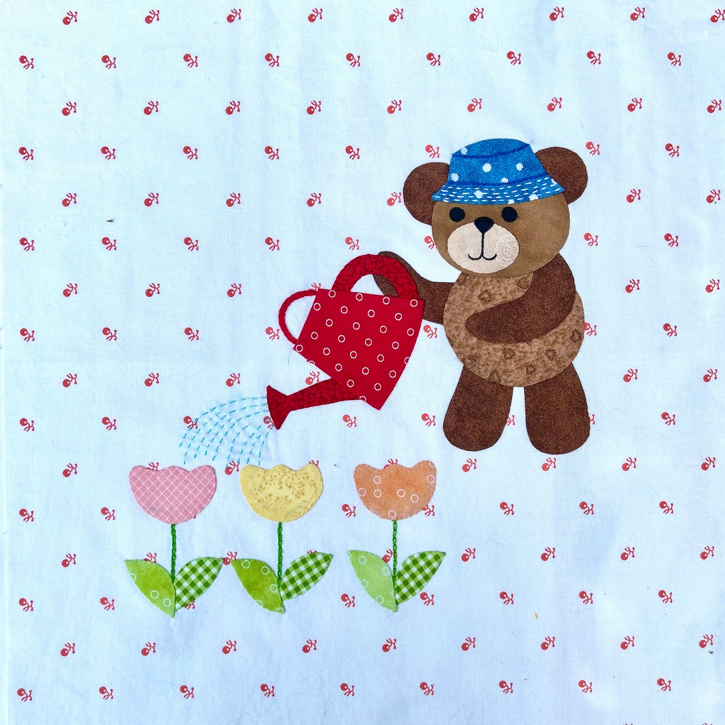 Year of Bears - Garden Bear Appliqué Pattern PDF Download