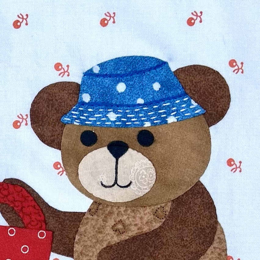 Year of Bears - Garden Bear Appliqué Pattern PDF Download