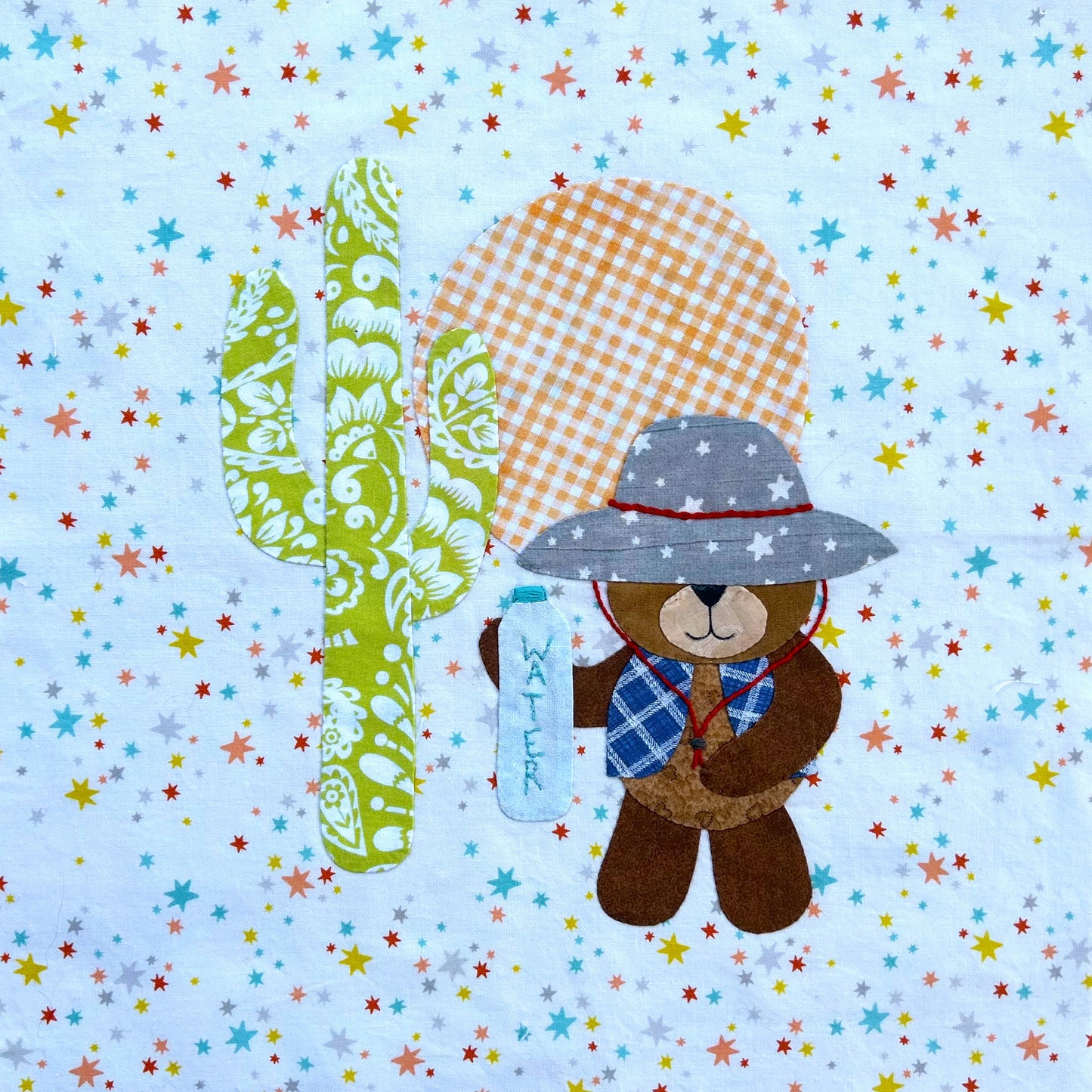 Year of Bears - Desert Bear Appliqué Pattern PDF