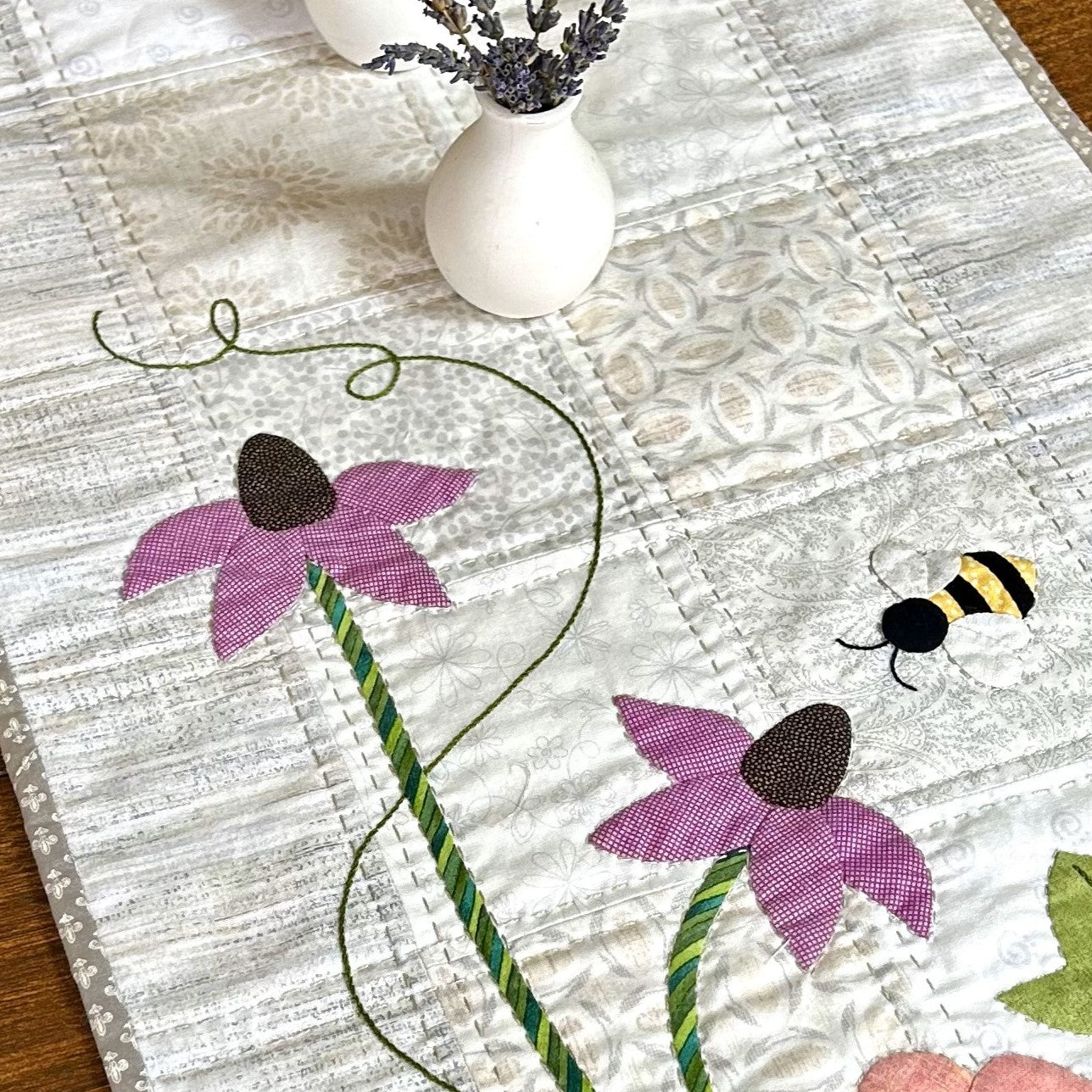 Summer Garden Table Runner PDF Download