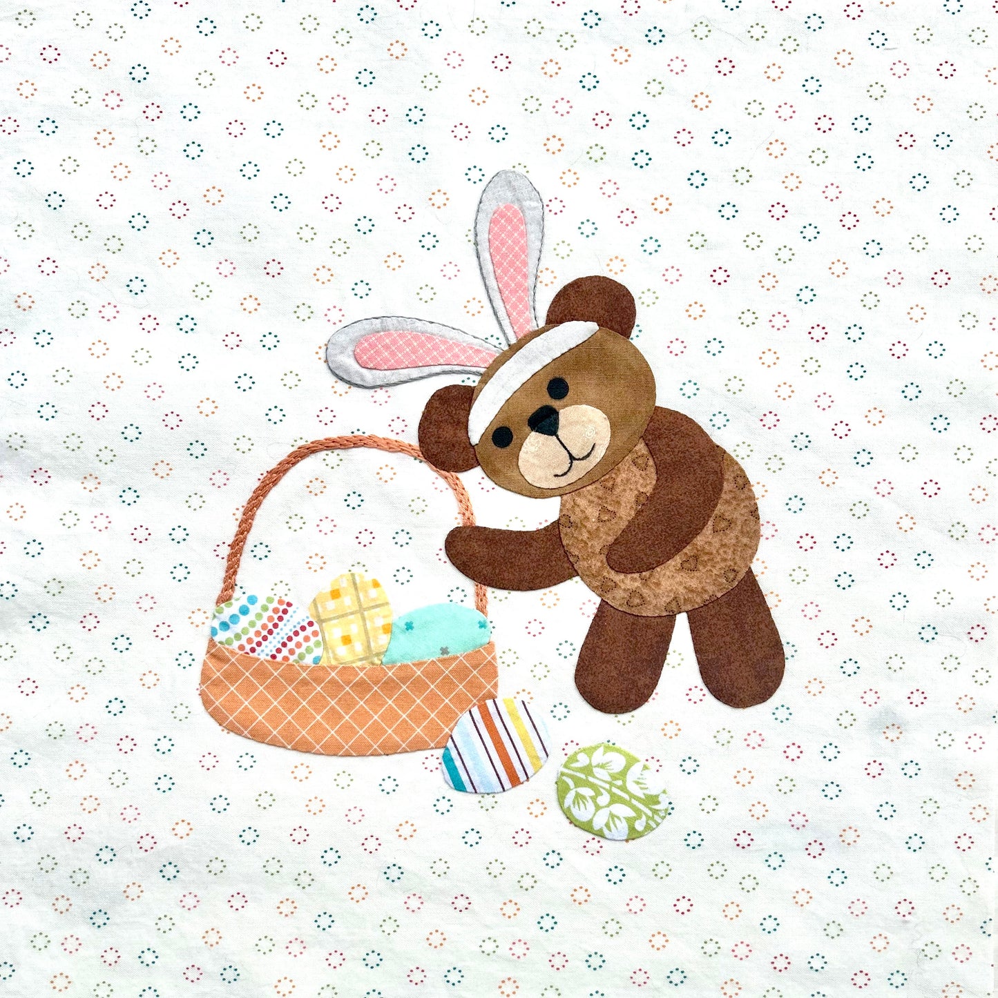 Year of Bears - Bunny Bear Appliqué Pattern PDF Download