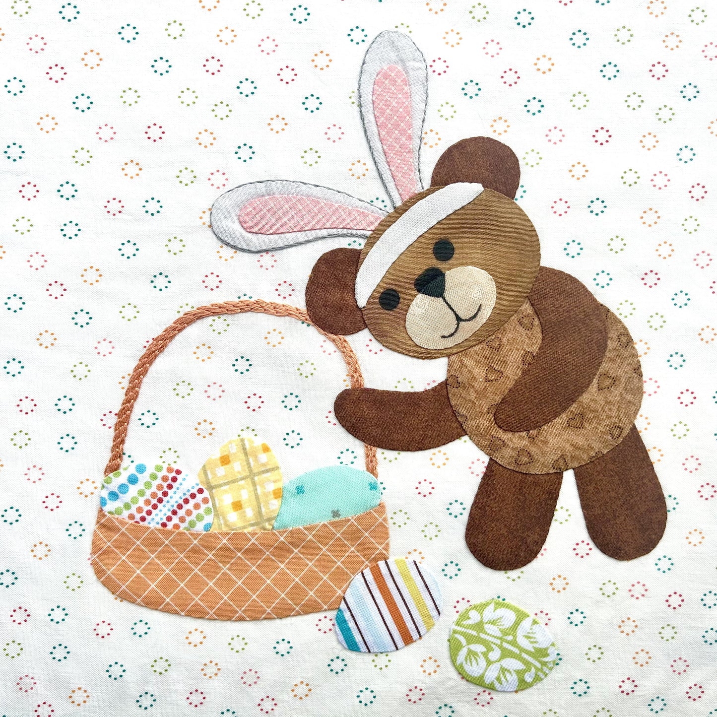Year of Bears - Bunny Bear Appliqué Pattern PDF Download