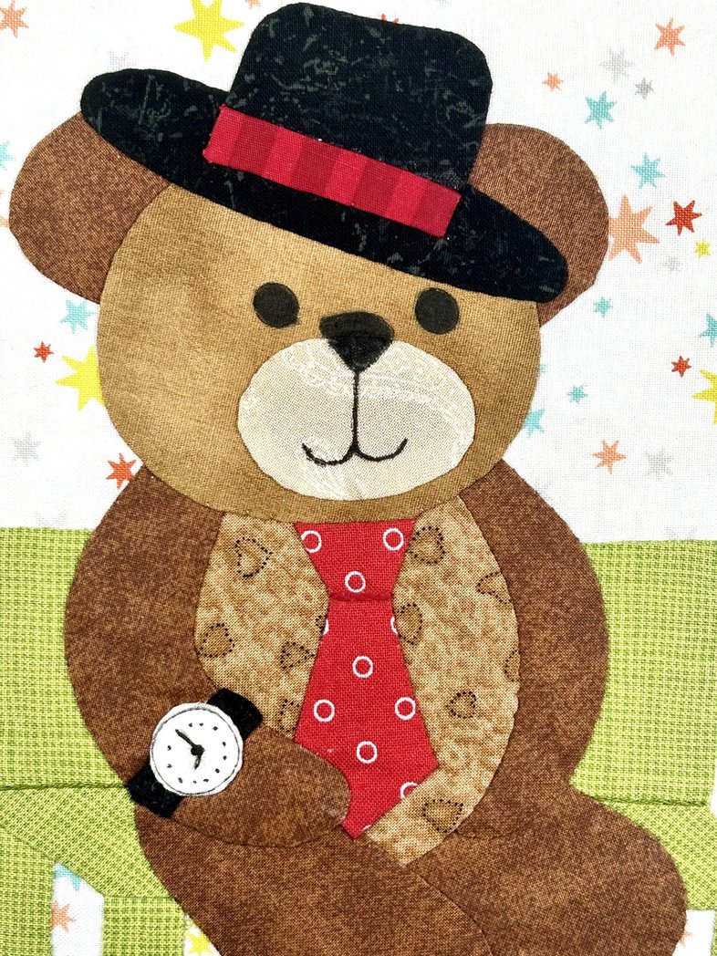 Year of Bears - City Bear Appliqué Pattern PDF