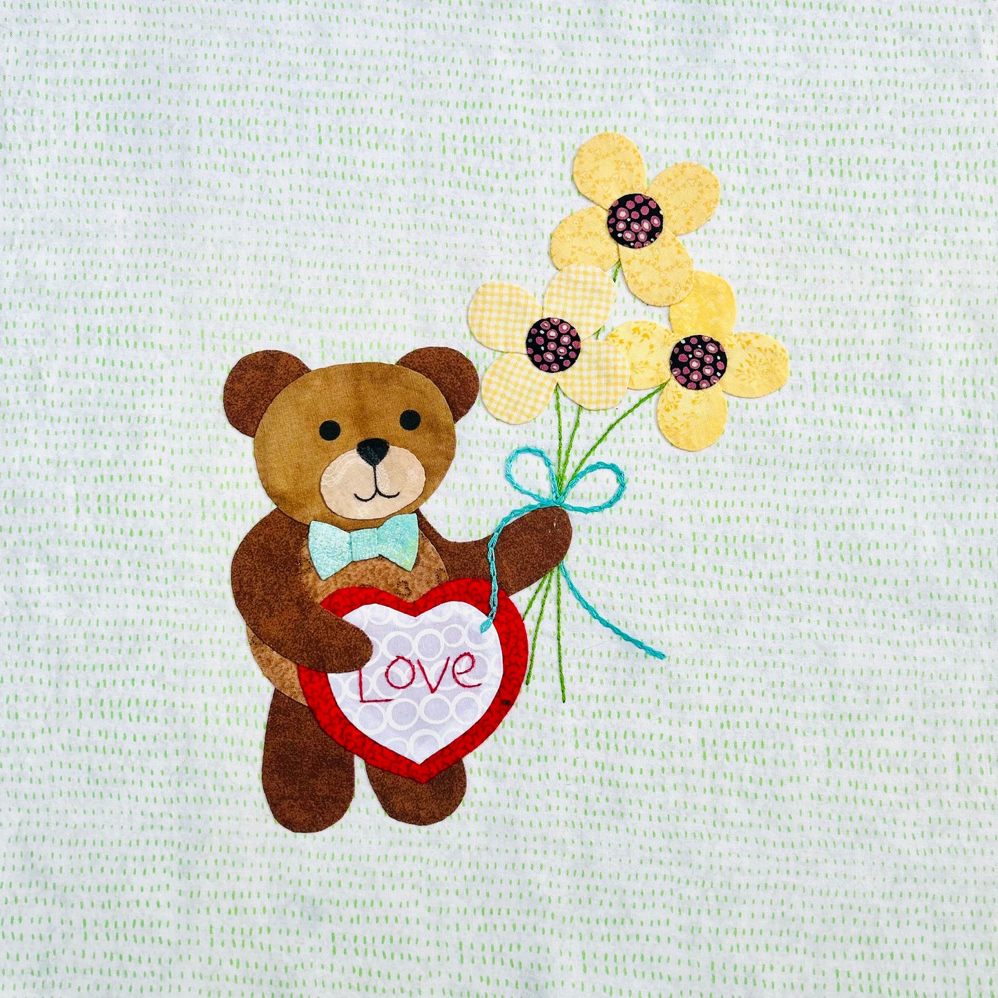 Year of Bears - Love Bear Appliqué Pattern PDF Download