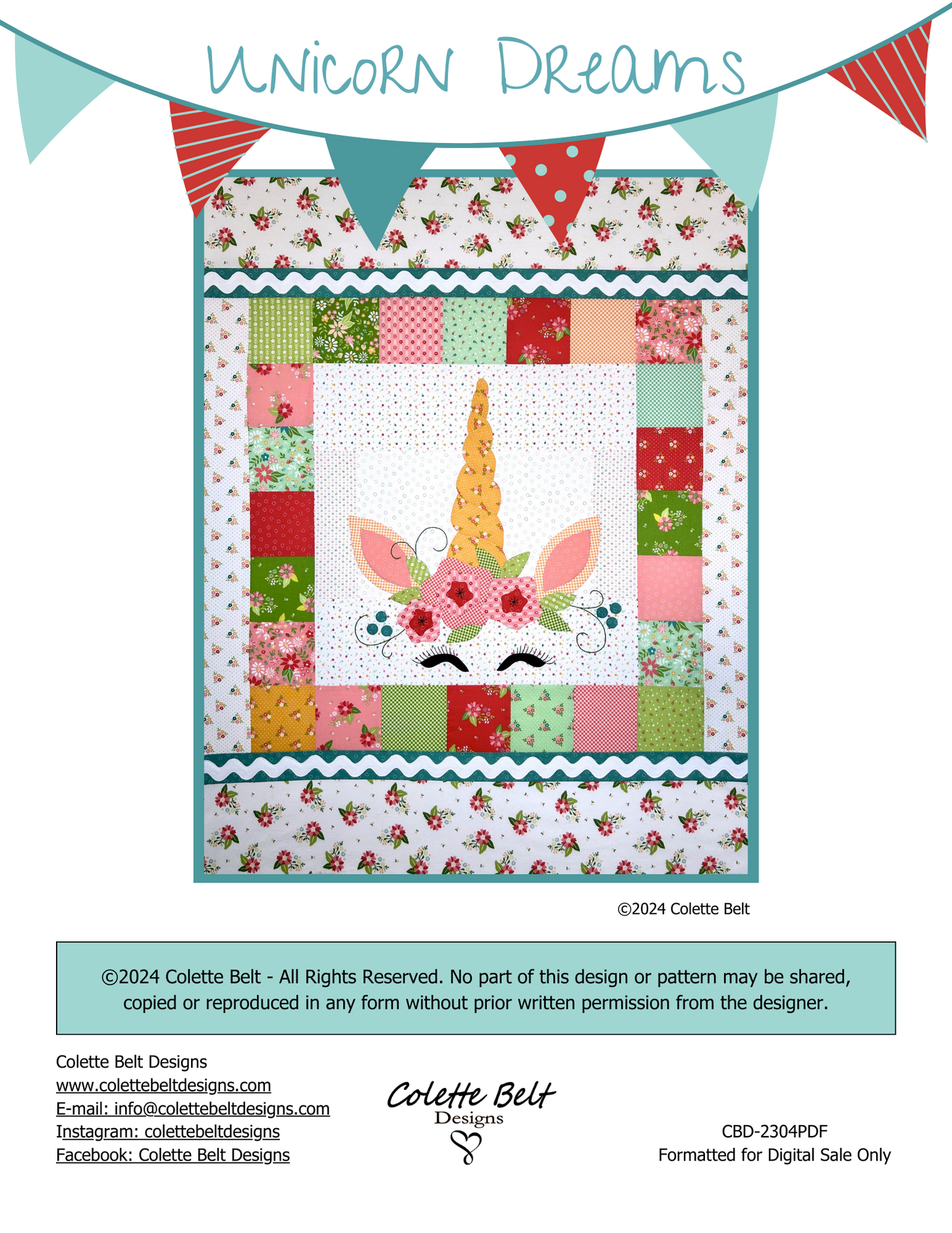 Unicorn Dreams Pattern PDF Download