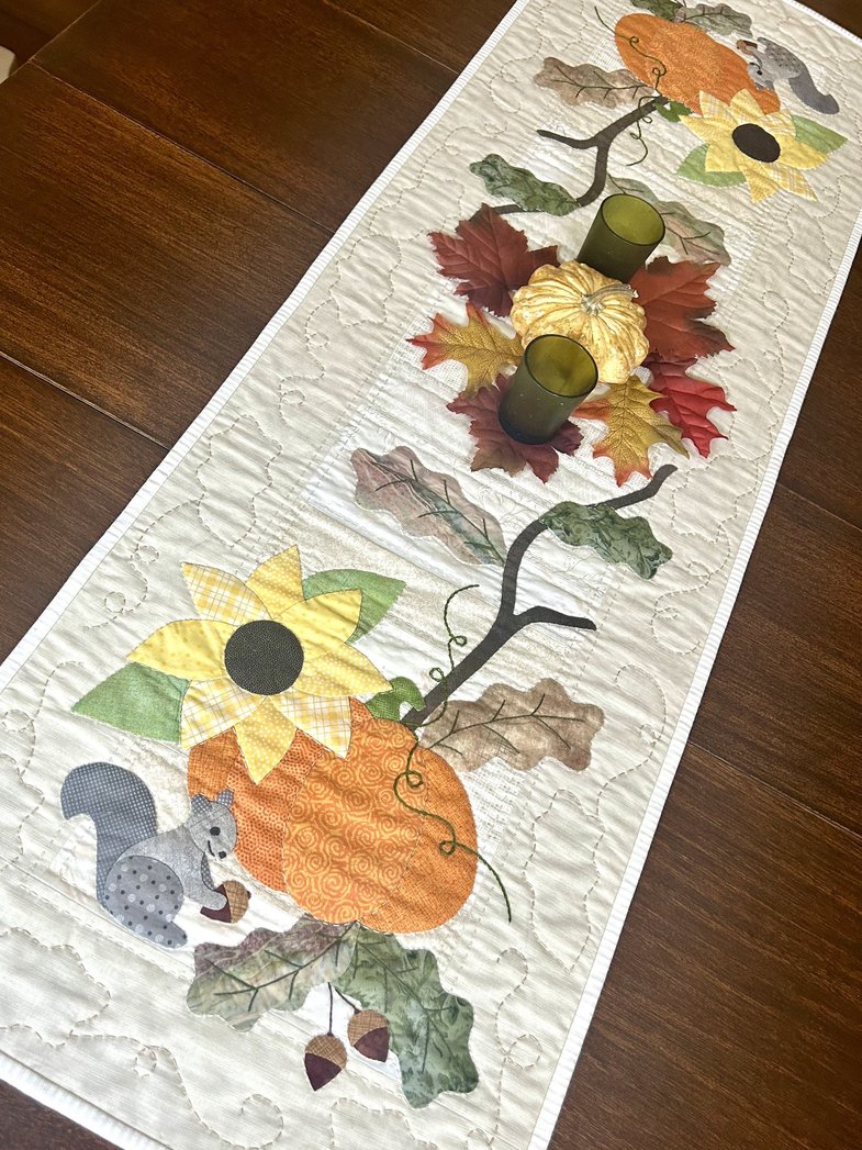 Fall Harvest Table Runner PDF Download
