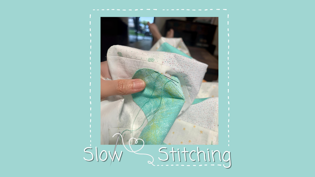 Slow stitching, hand stitching