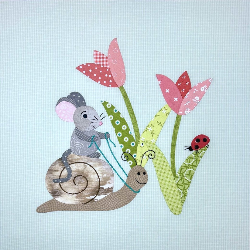 Mouse Riding Snail Garden Mouse - 2 Snail Ride – Colette Belt Designs