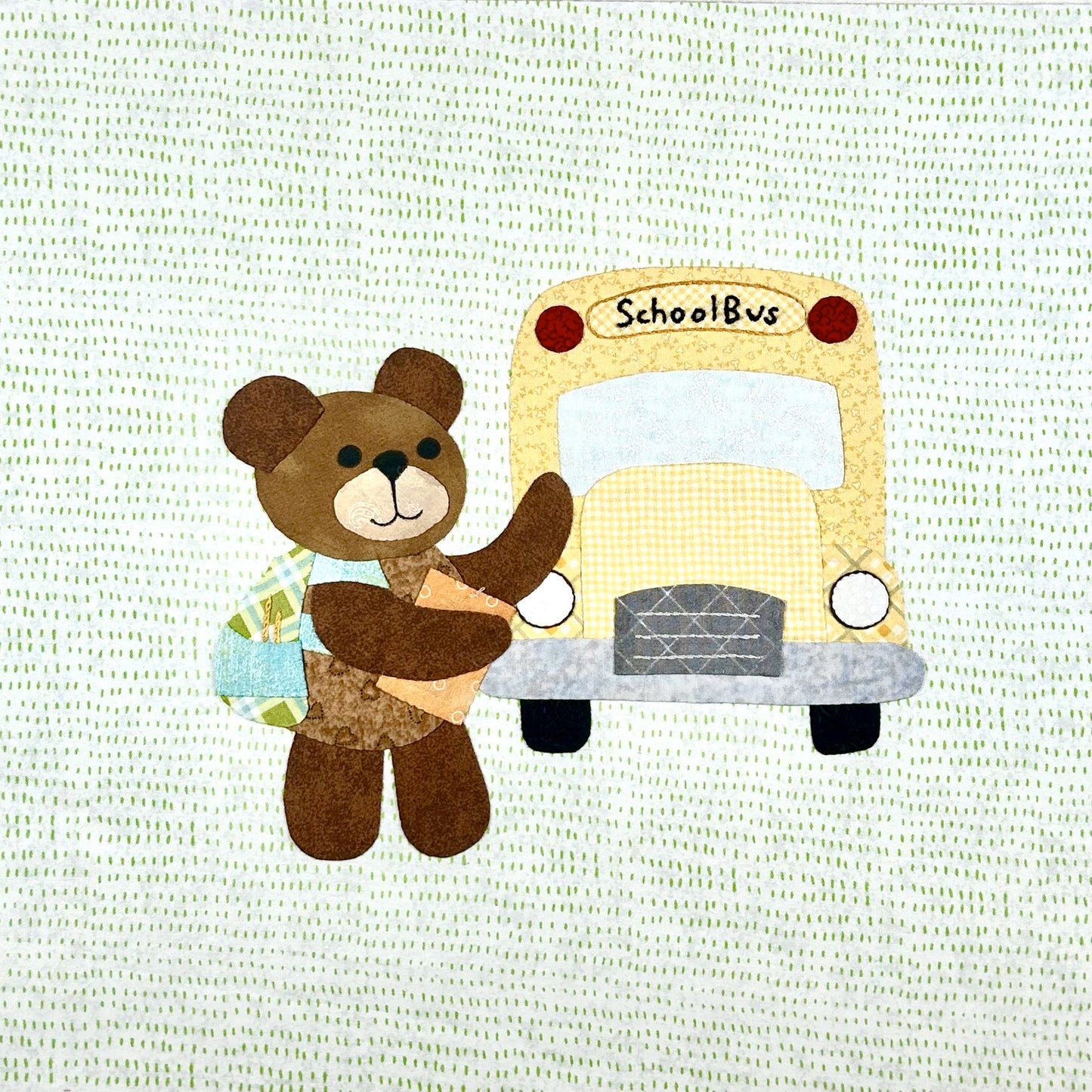 Year of Bears - Back to School Bear Appliqué Pattern PDF