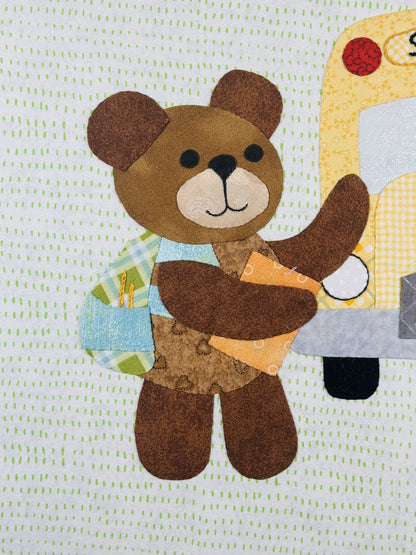 Year of Bears - Back to School Bear Appliqué Pattern PDF