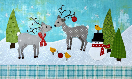 Let It Snow Block of the Month - Block 6 Appliqué Pattern PDF Download