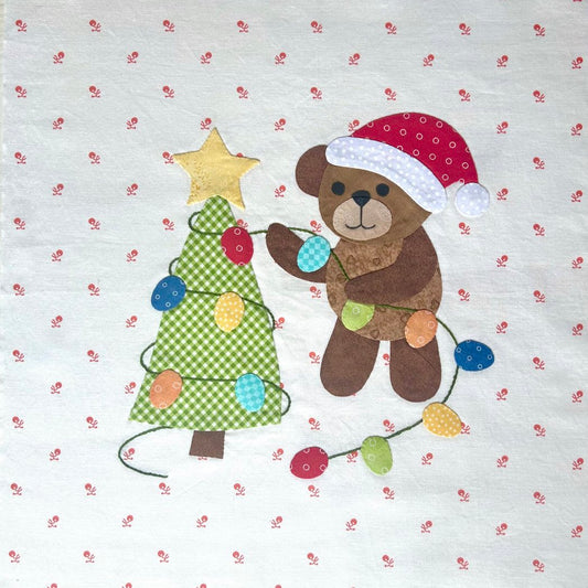 Year of Bears - Christmas Bear Appliqué Pattern PDF