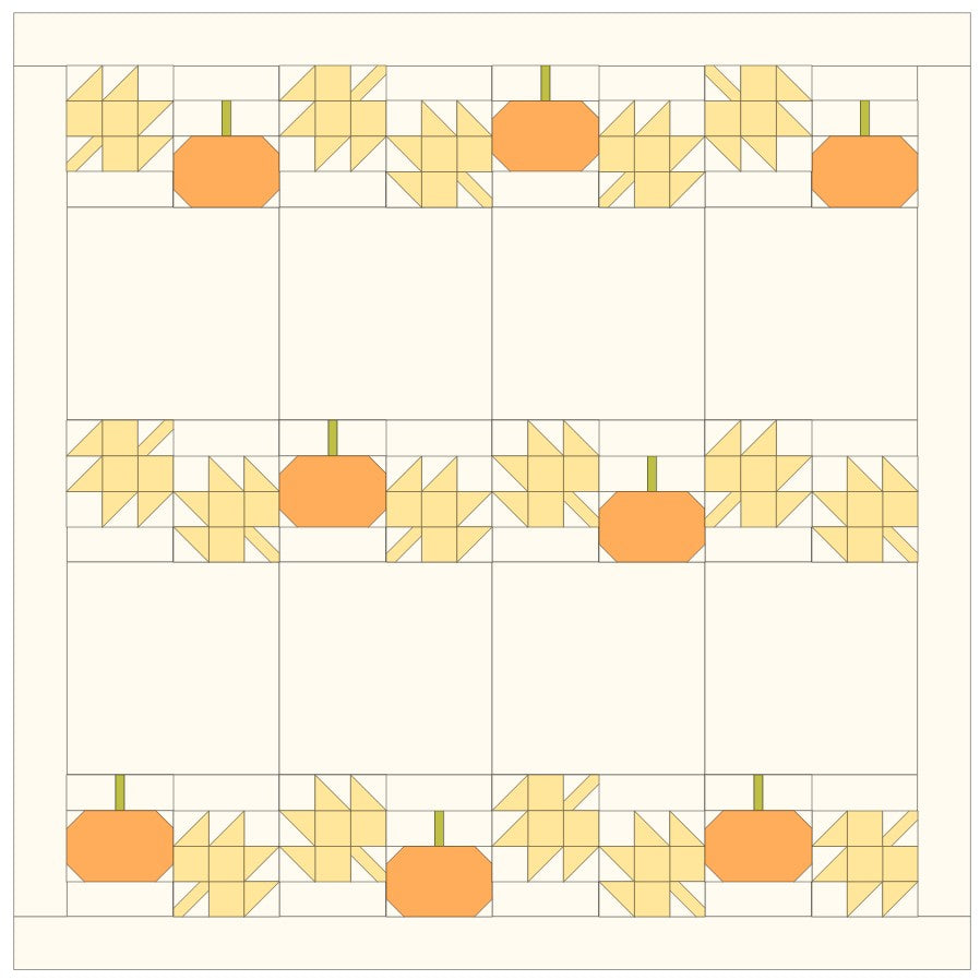 Polly's Pumpkin Patch Quilt Setting Pattern PDF