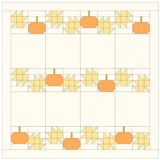 Polly's Pumpkin Patch Quilt Setting Pattern PDF