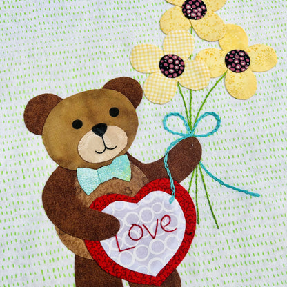 Year of Bears - Love Bear Appliqué Pattern PDF Download