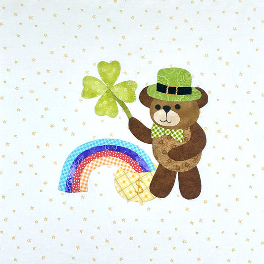 Year of Bears - St. Paddy Bear Appliqué Pattern PDF