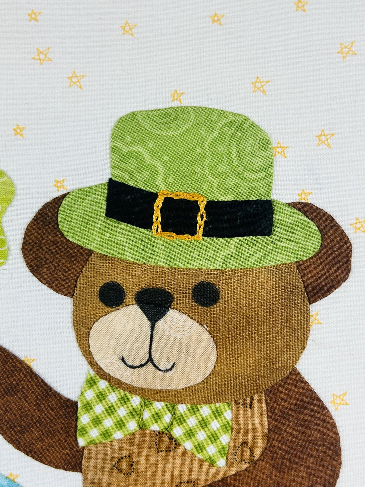 Year of Bears - St. Paddy Bear Appliqué Pattern PDF