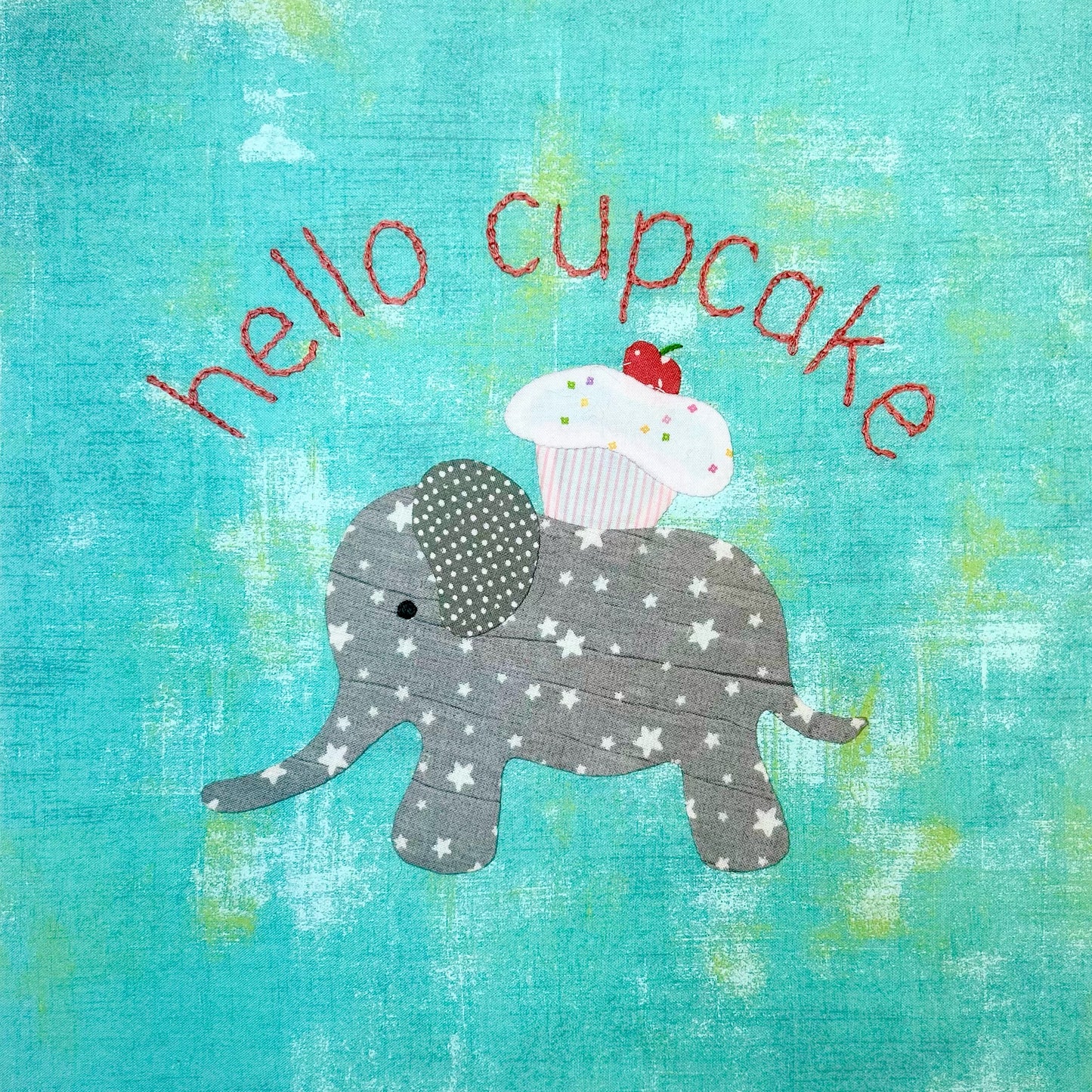 Little Baker Block 1 - Hello Cupcake Appliqué Pattern PDF Download