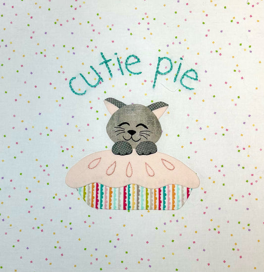 Little Baker Block 2 - Cutie Pie Appliqué Pattern PDF Download