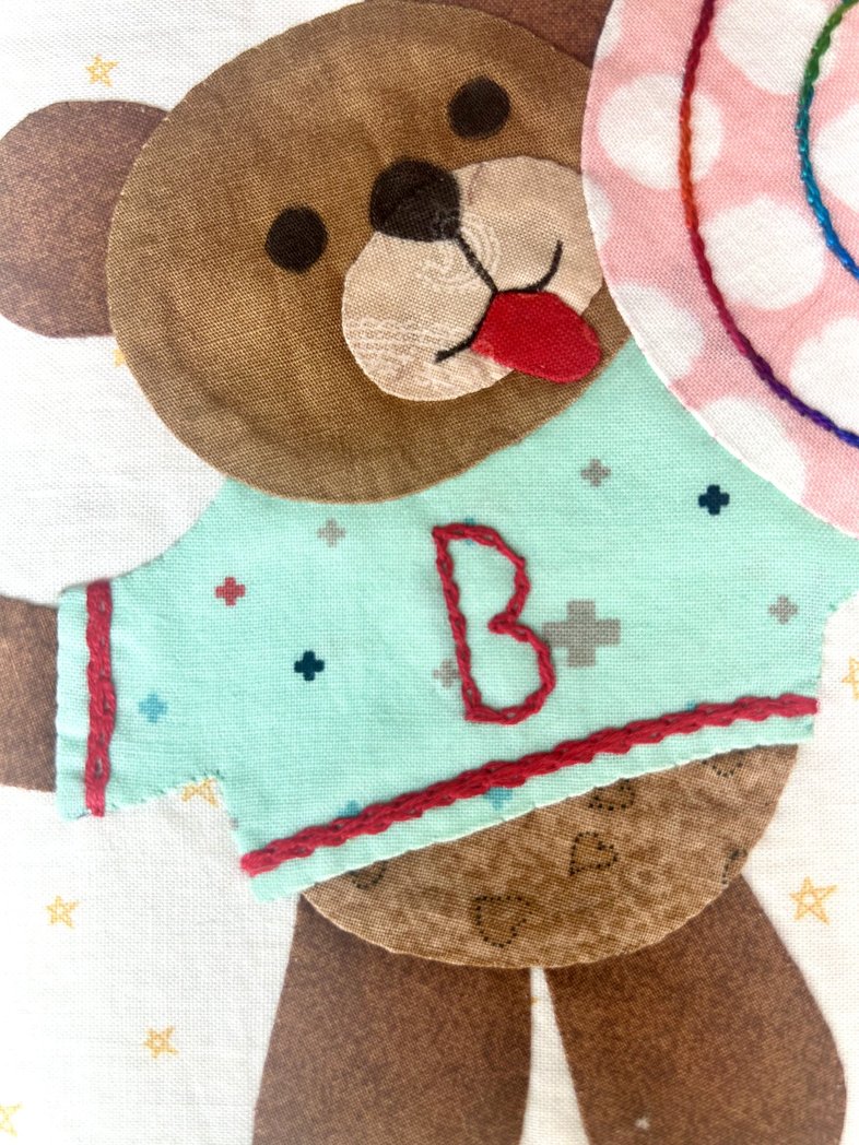 Year of Bears - Lollipop Bear Appliqué Pattern PDF