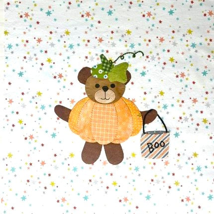 Year of Bears - Pumpkin Bear Appliqué Pattern PDF