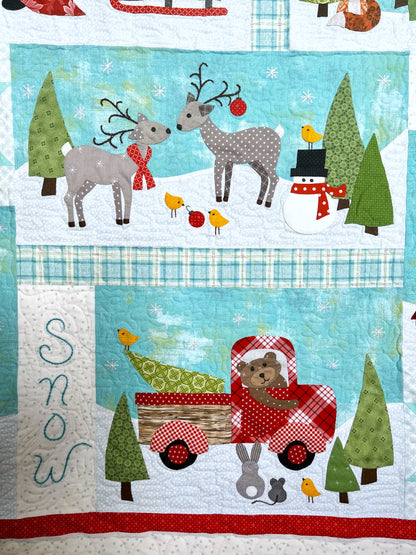 Let It Snow Applique Quilt Pattern PDF Download