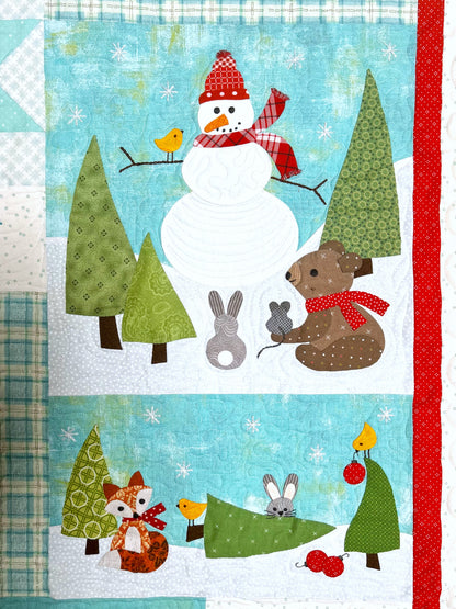 Let It Snow Applique Quilt Pattern PDF Download