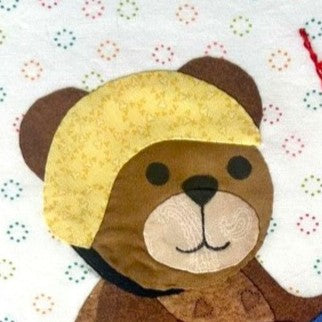 Year of Bears - Scooter Bear Appliqué Pattern PDF